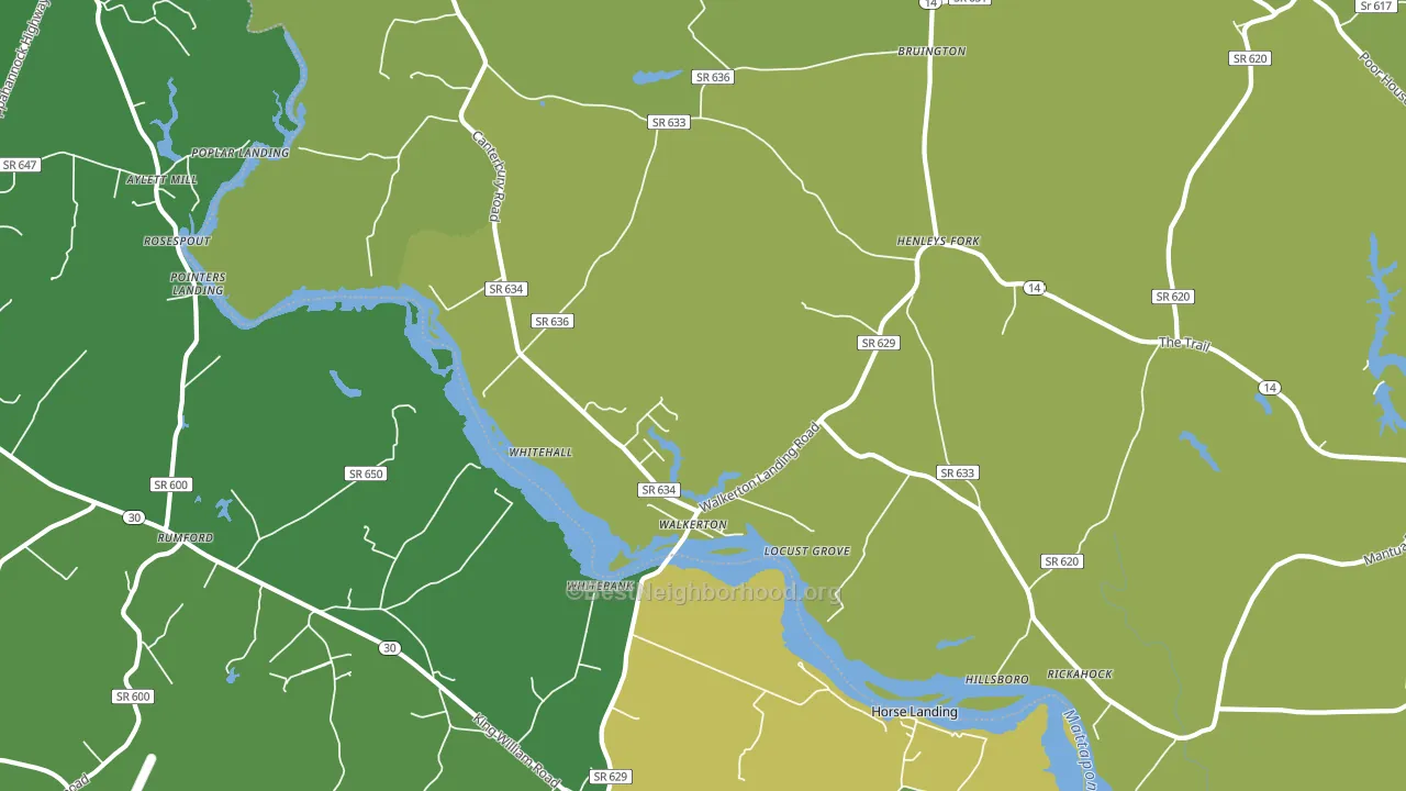 23177, VA block-group voter-turnout map