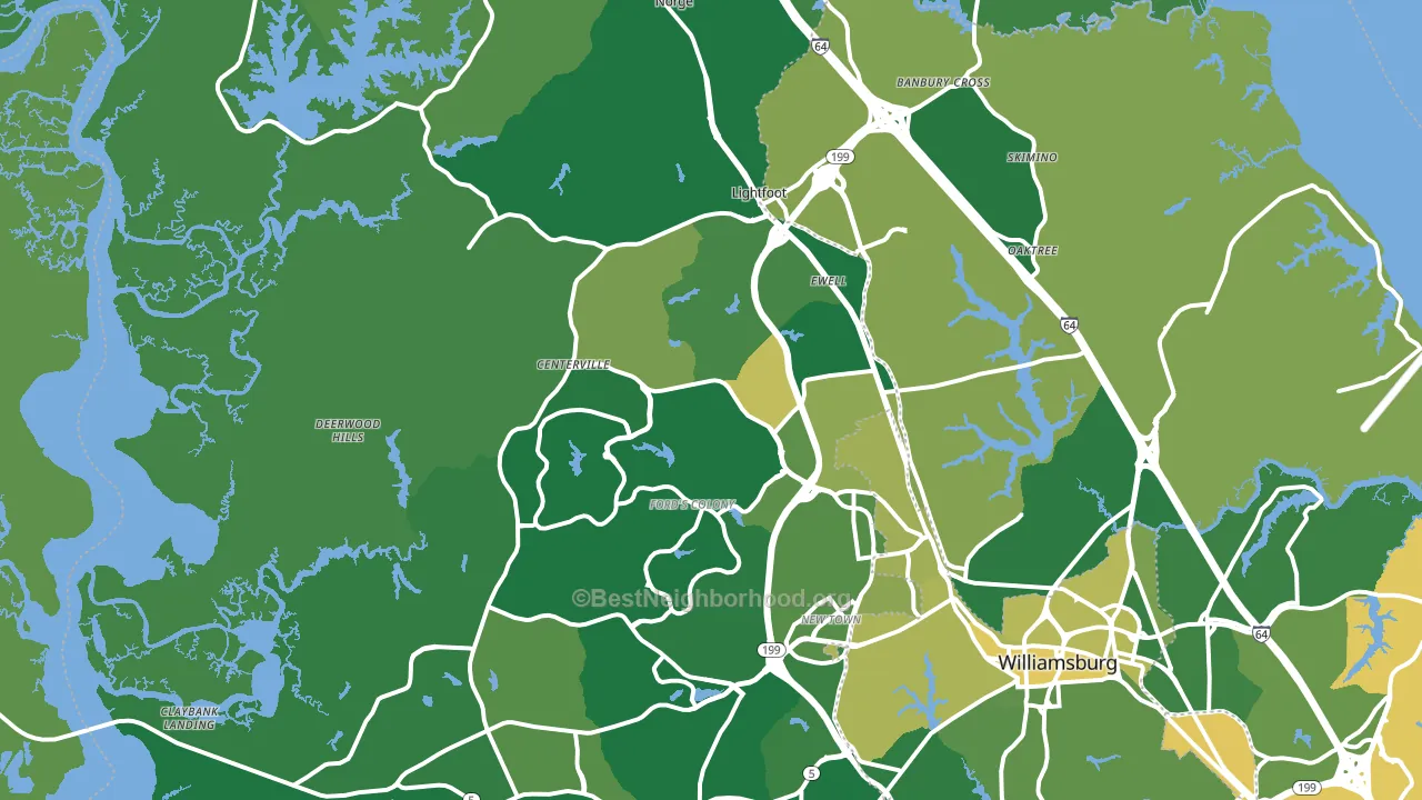 23188, VA block-group voter-turnout map