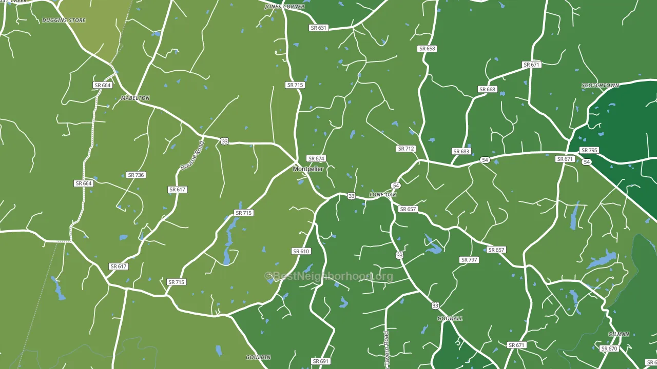 23192, VA block-group voter-turnout map