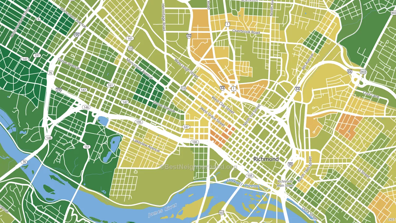 23284, VA block-group voter-turnout map