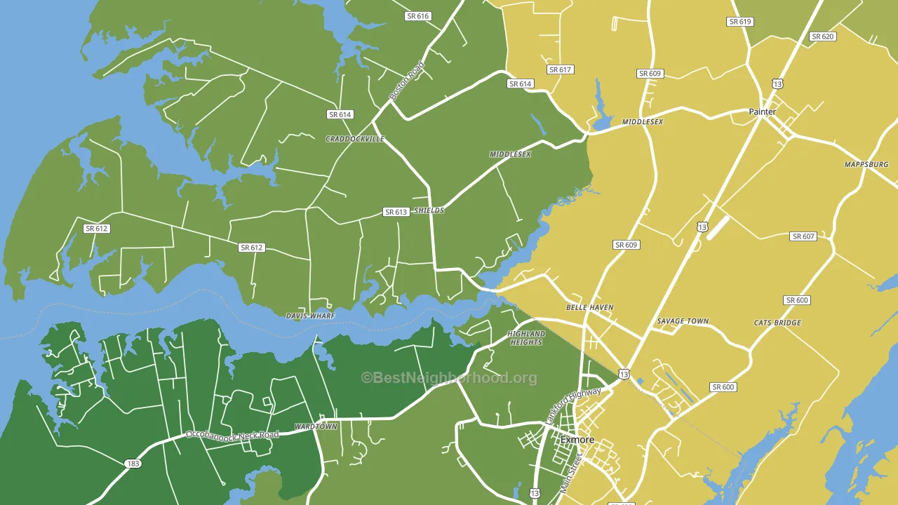23306, VA block-group voter-turnout map