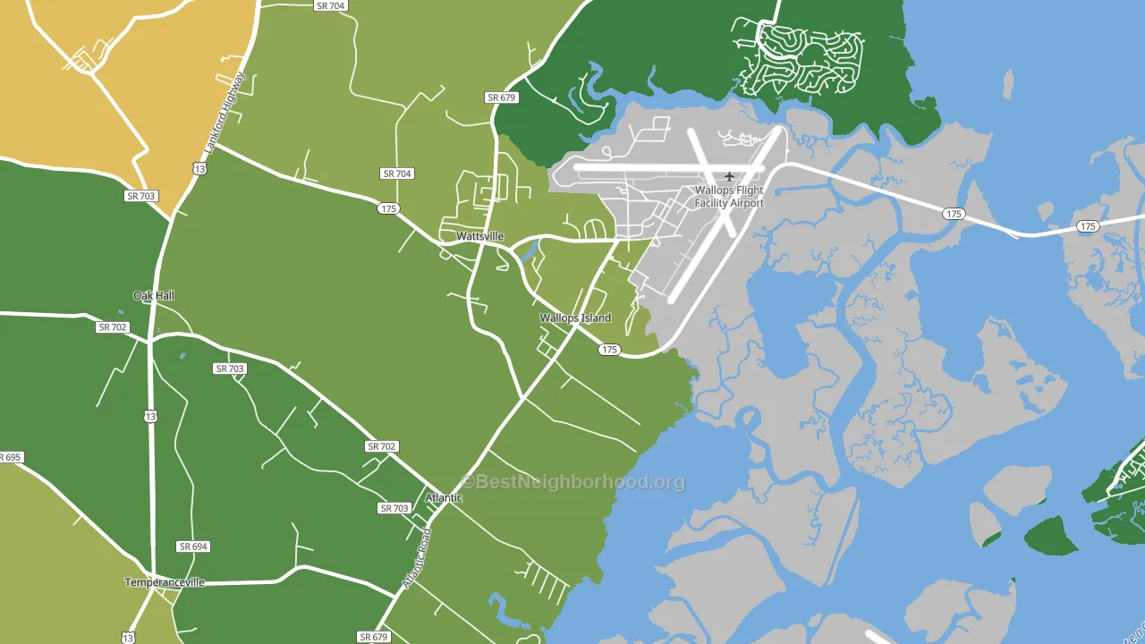 23337, VA block-group voter-turnout map