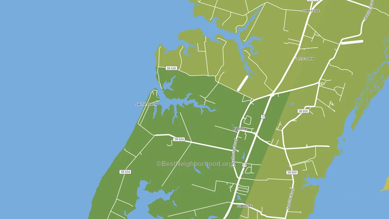 23347, VA block-group voter-turnout map