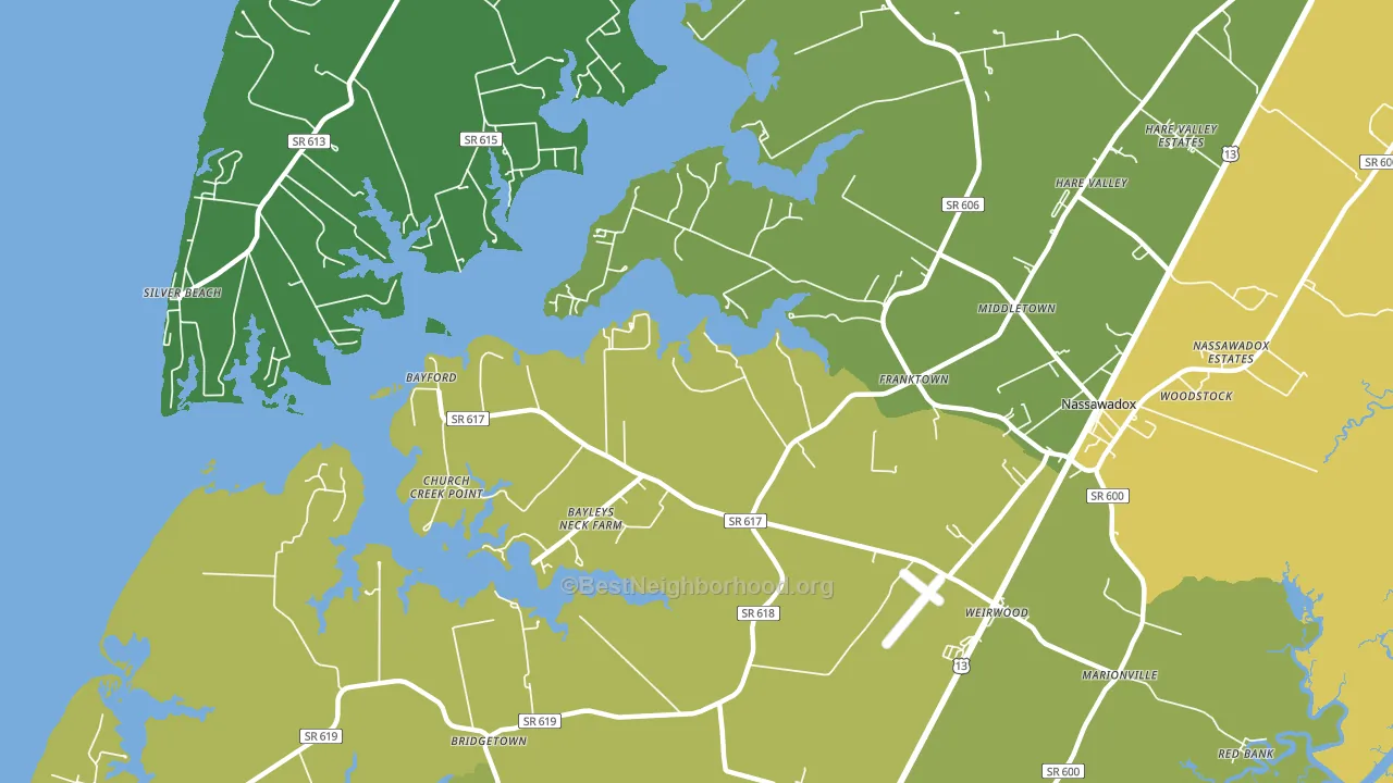 23354, VA block-group voter-turnout map