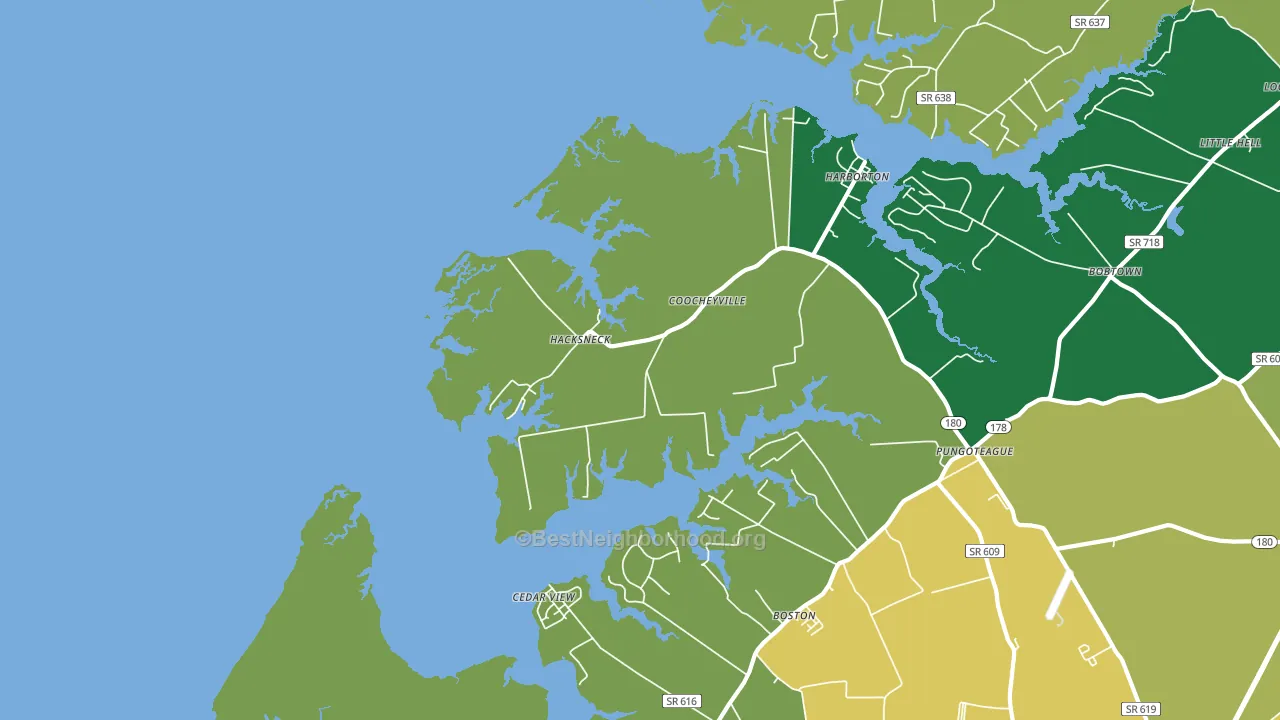 23358, VA block-group voter-turnout map