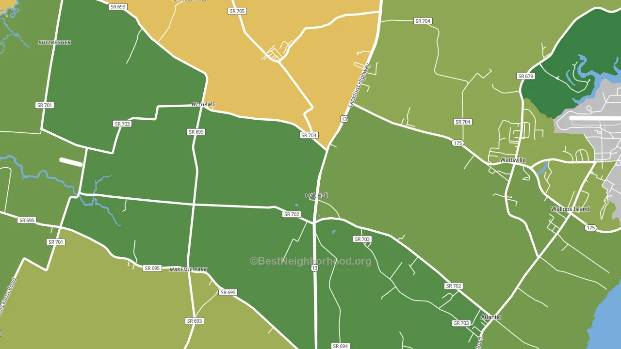 23416, VA block-group voter-turnout map