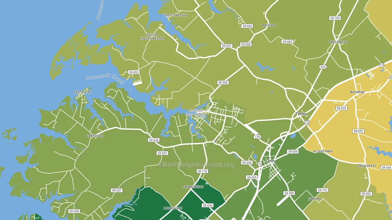 23417, VA block-group voter-turnout map