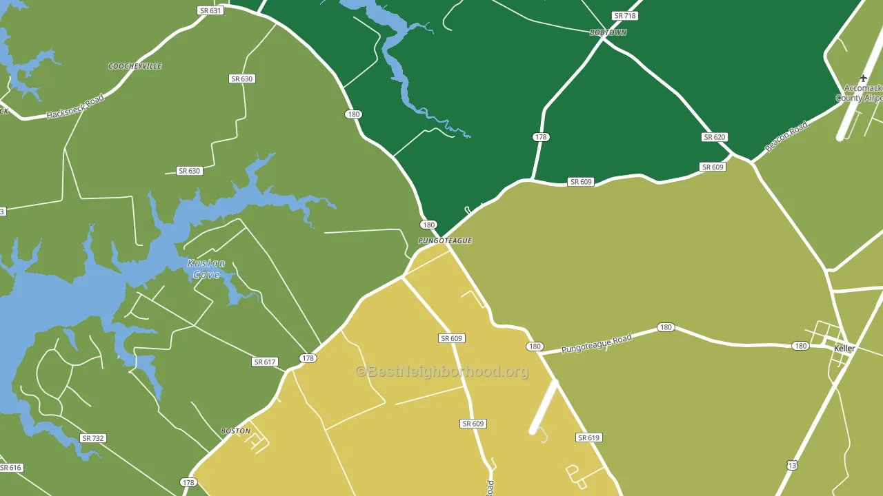 23422, VA block-group voter-turnout map