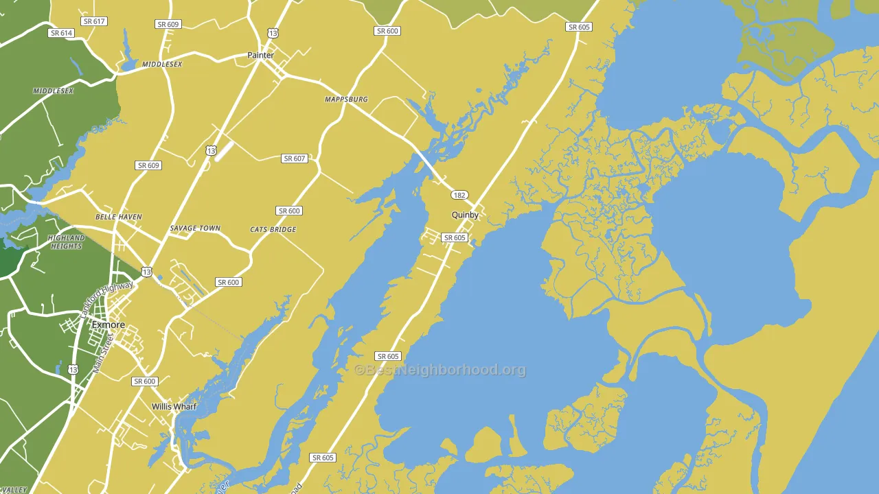 23423, VA block-group voter-turnout map