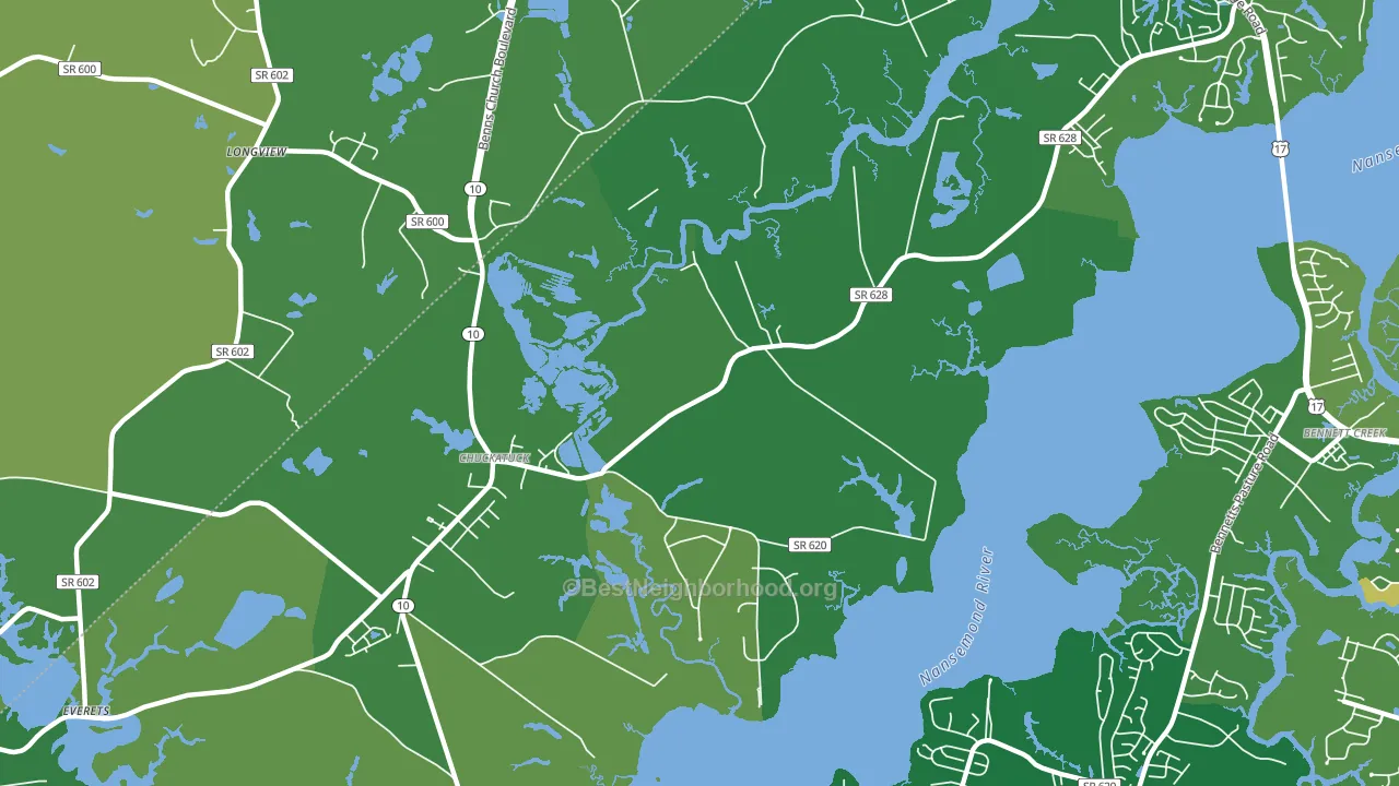 23432, VA block-group voter-turnout map