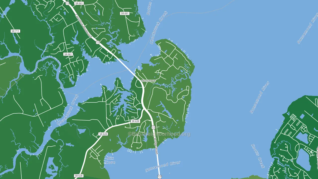 23433, VA block-group voter-turnout map