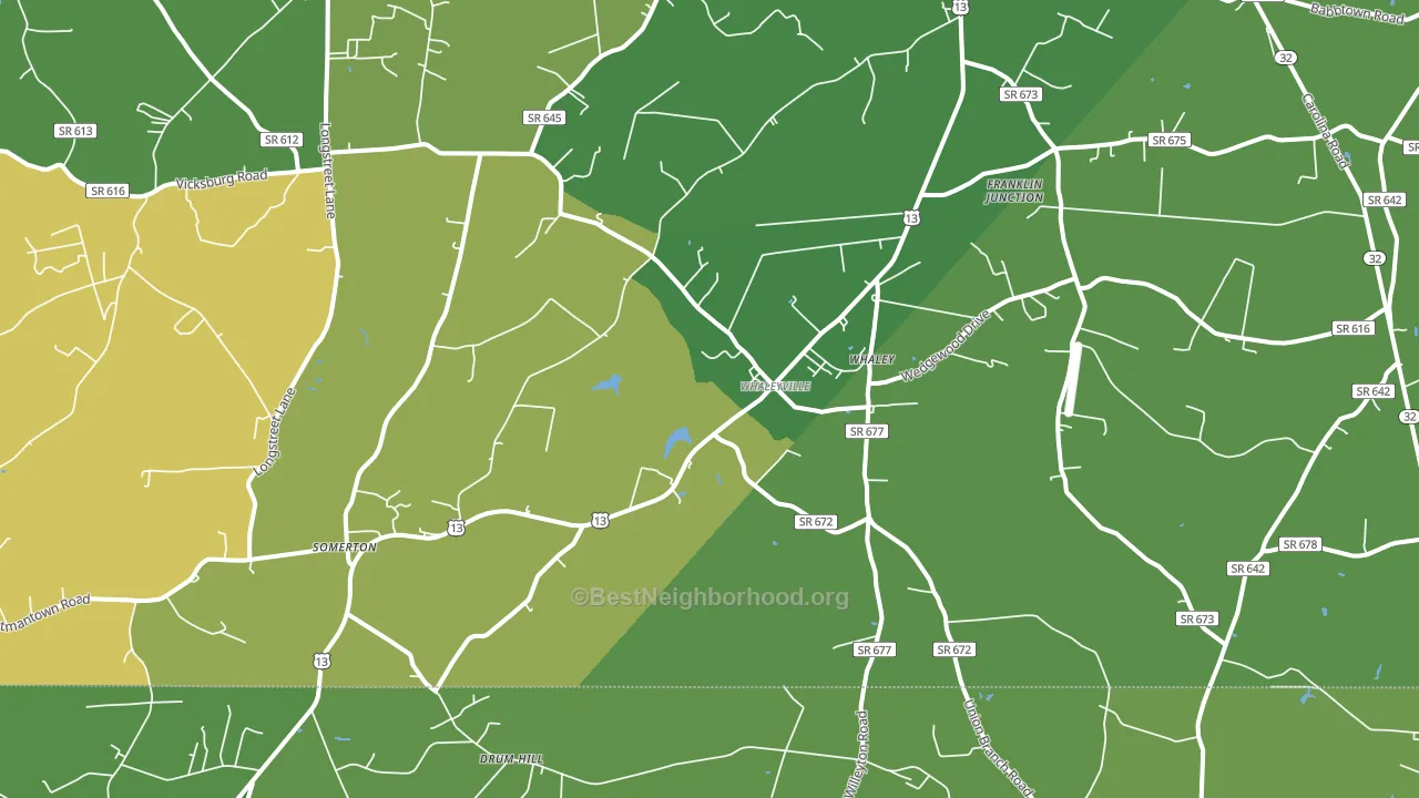 23438, VA block-group voter-turnout map