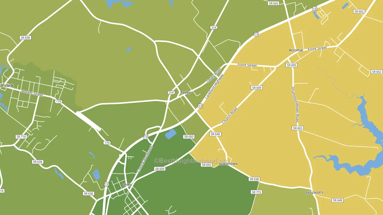 23441, VA block-group voter-turnout map