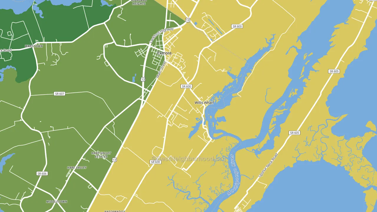 23486, VA block-group voter-turnout map