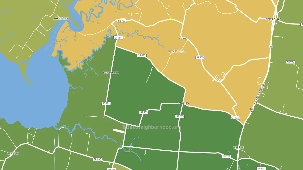 23488, VA block-group voter-turnout map