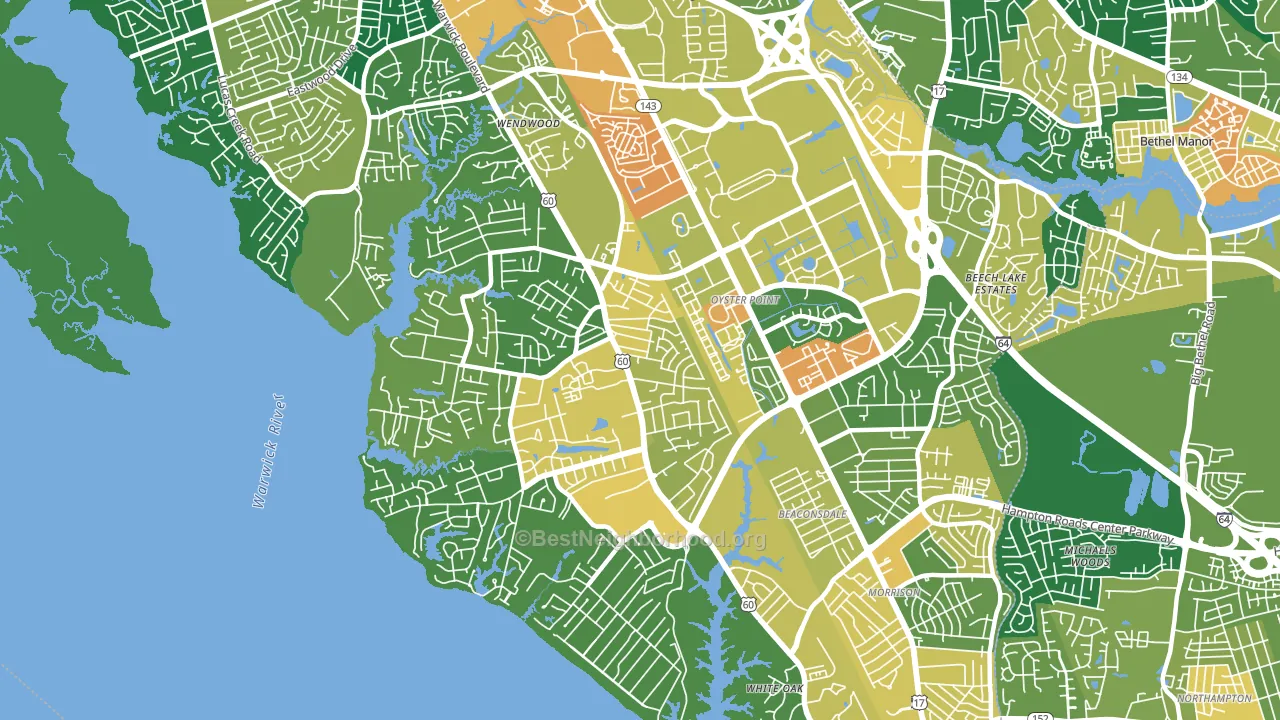 23606, VA block-group voter-turnout map