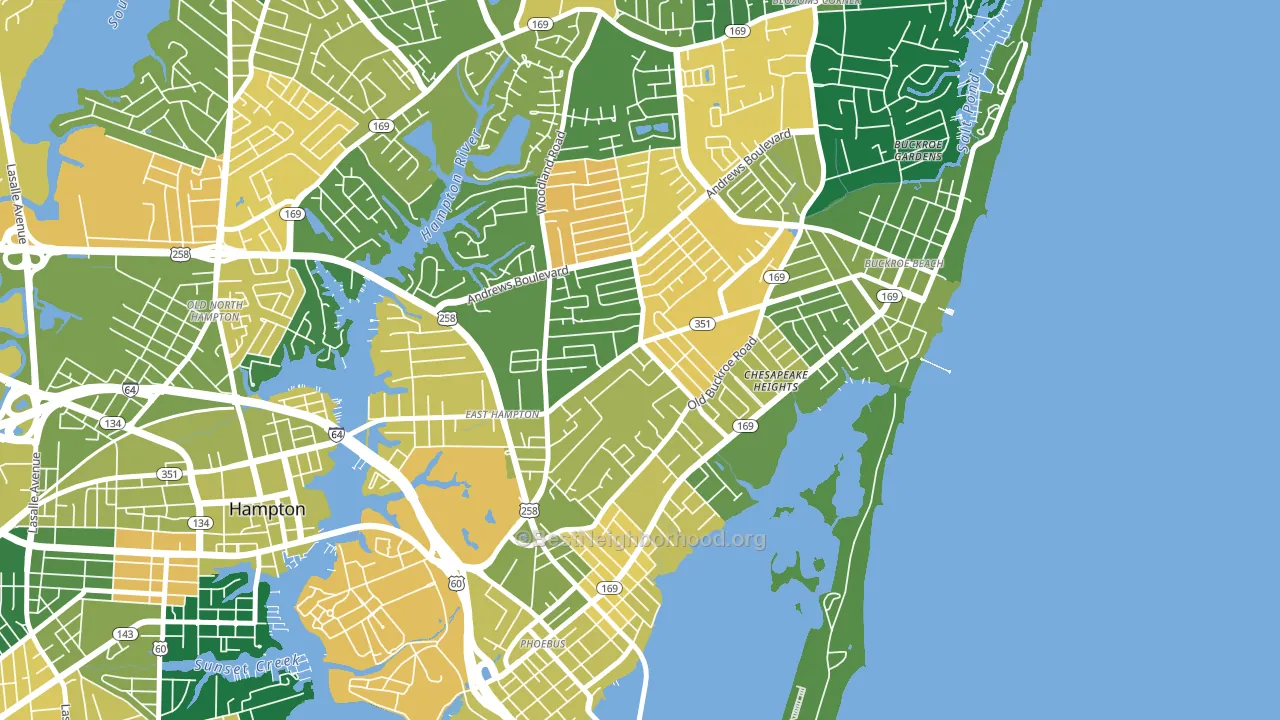 23663, VA block-group voter-turnout map