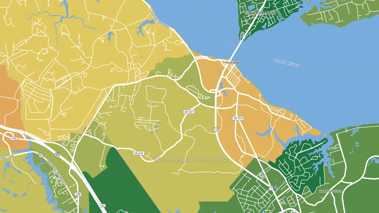 23690, VA block-group voter-turnout map