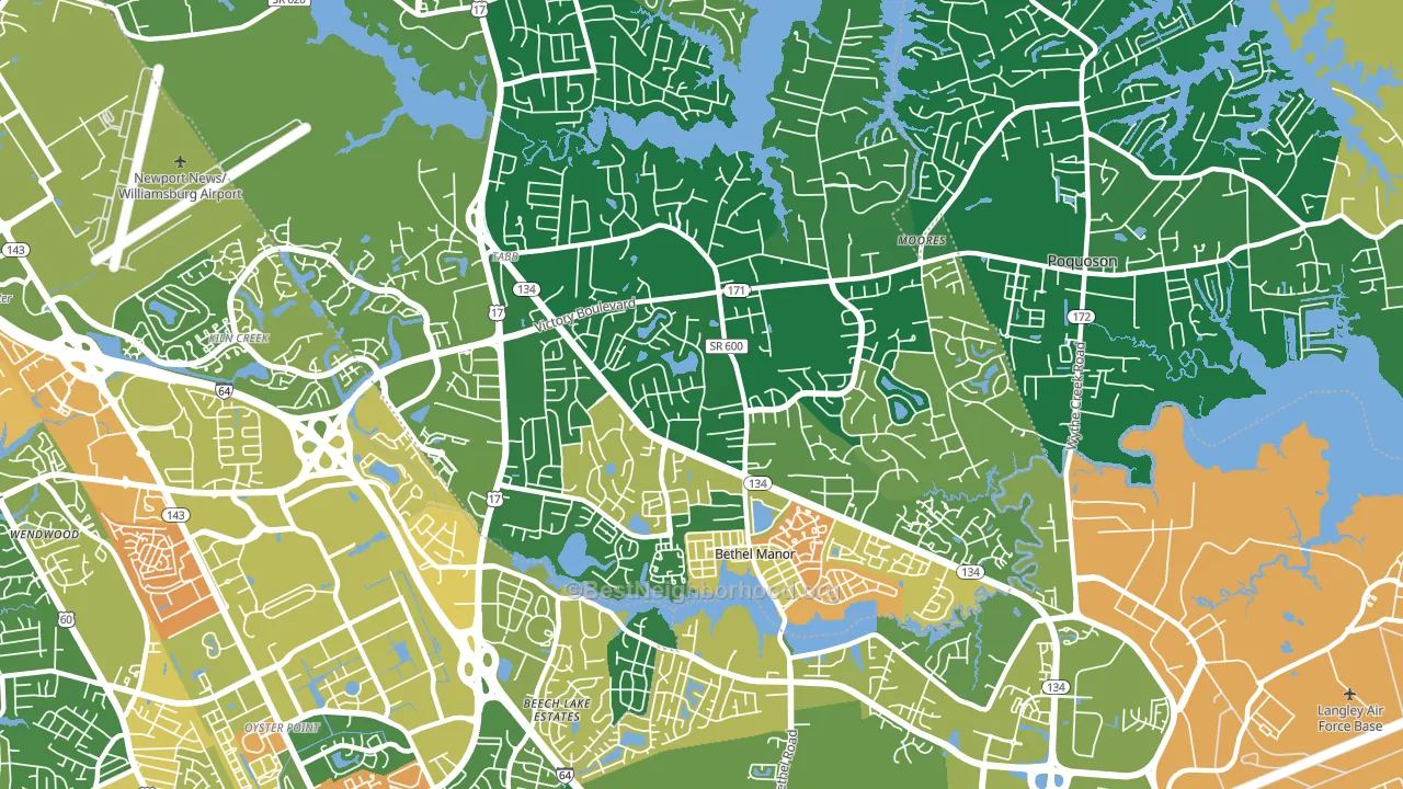 23693, VA block-group voter-turnout map