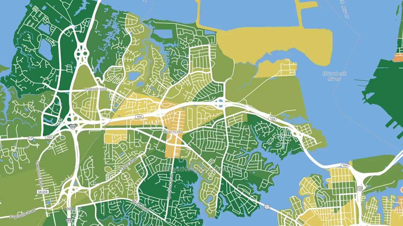 23703, VA block-group voter-turnout map