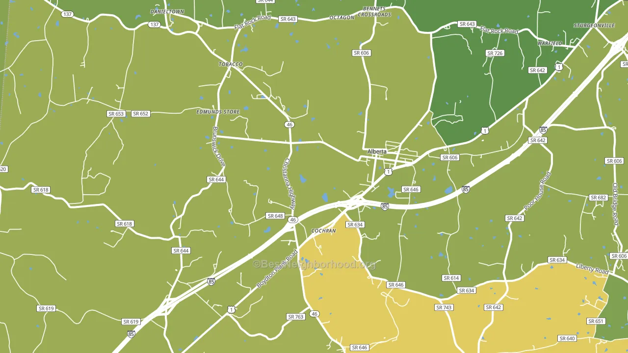 23821, VA block-group voter-turnout map