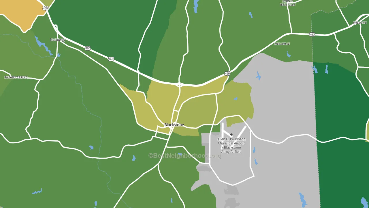 23824, VA block-group voter-turnout map