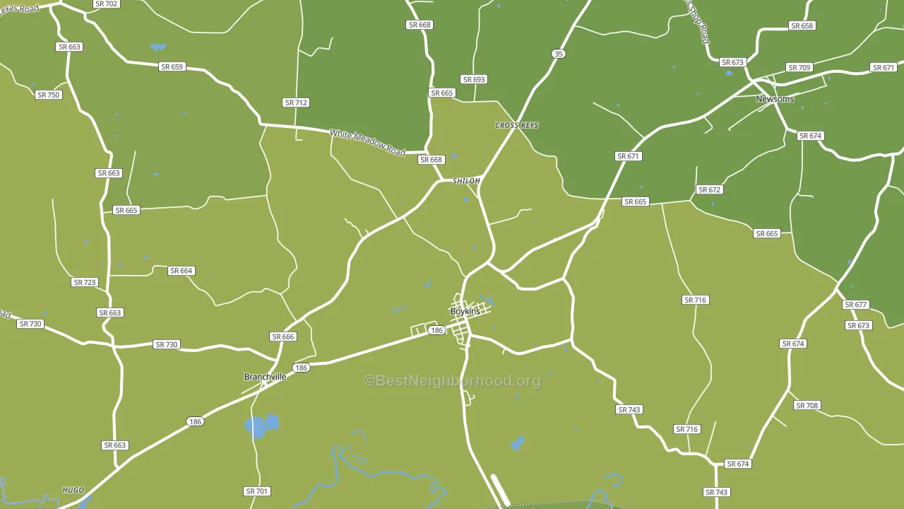 23827, VA block-group voter-turnout map