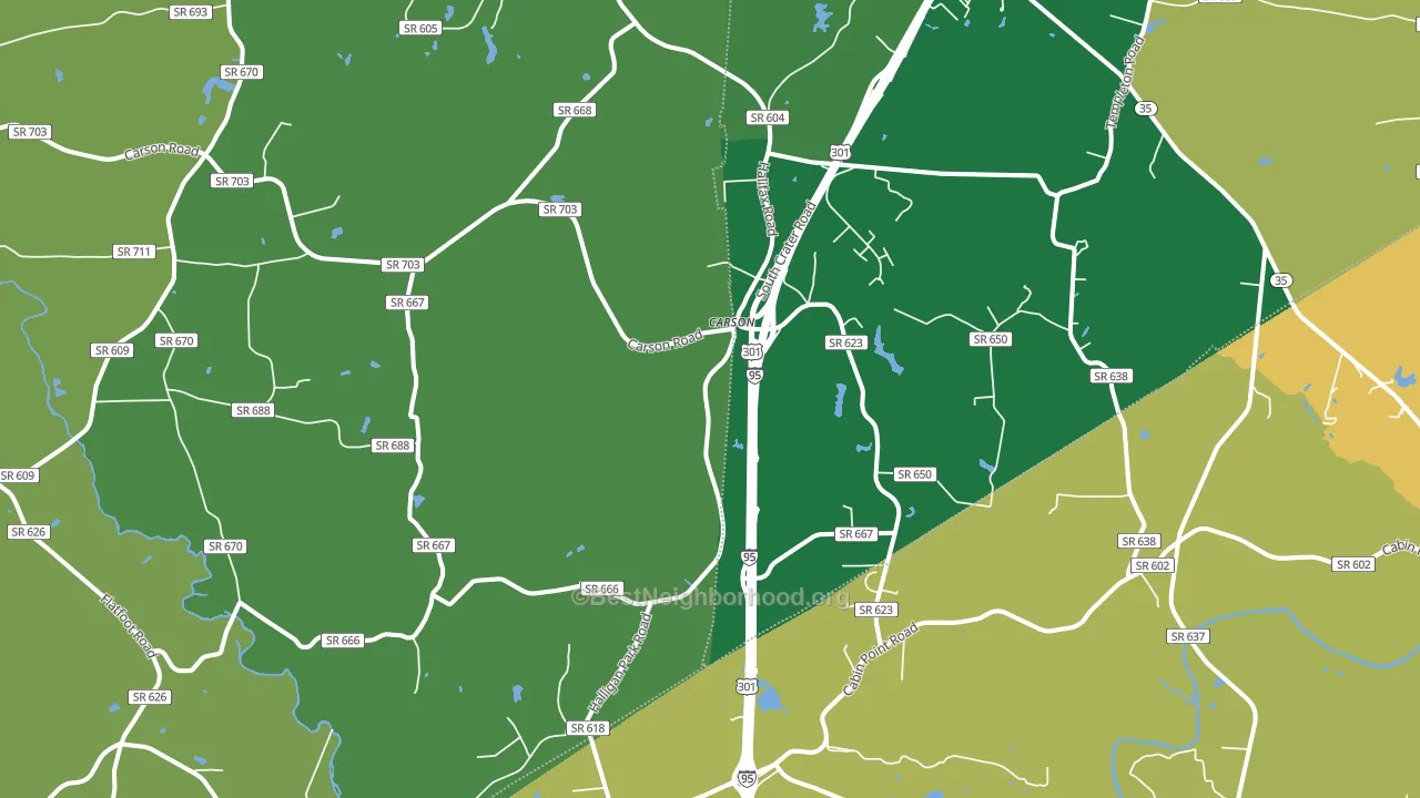 23830, VA block-group voter-turnout map