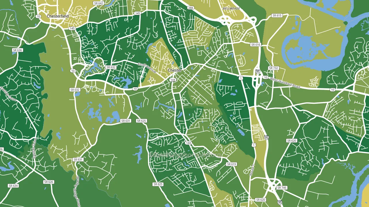 23831, VA block-group voter-turnout map