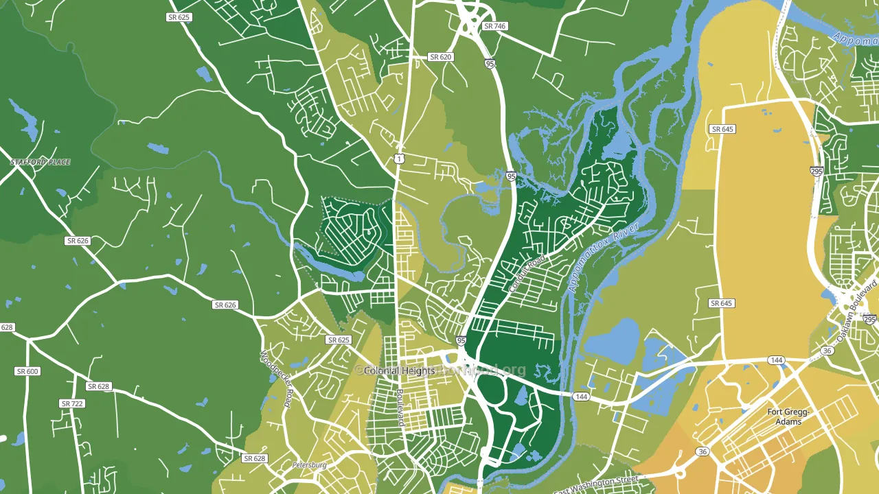 23834, VA block-group voter-turnout map
