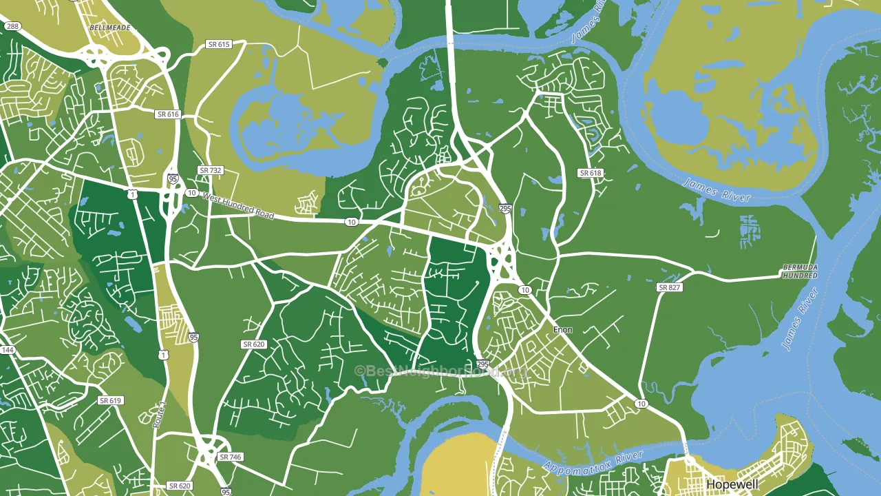 23836, VA block-group voter-turnout map