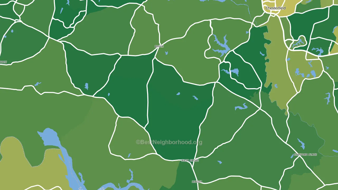 23838, VA block-group voter-turnout map