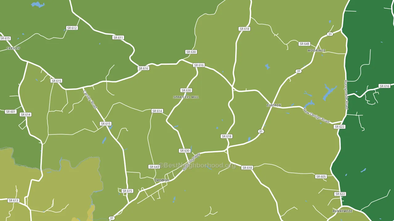 23839, VA block-group voter-turnout map