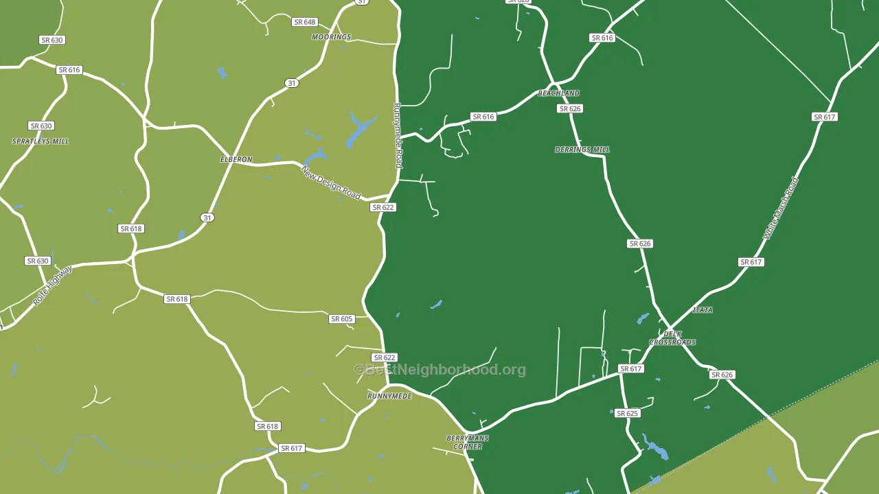 23846, VA block-group voter-turnout map