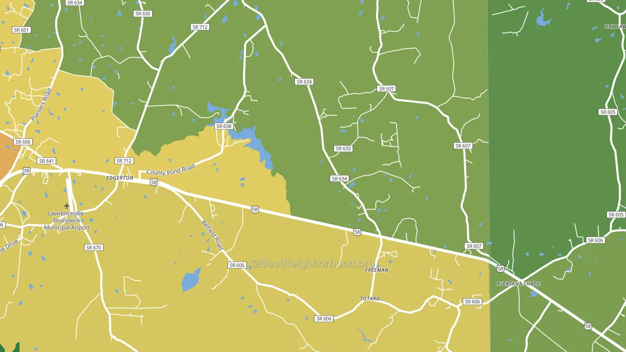 23856, VA block-group voter-turnout map