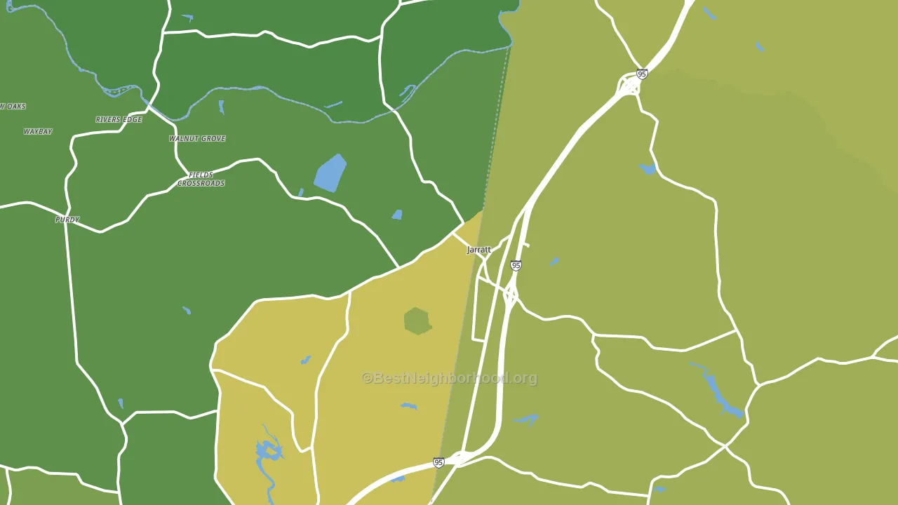 23867, VA block-group voter-turnout map
