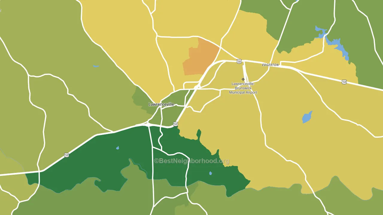 23868, VA block-group voter-turnout map