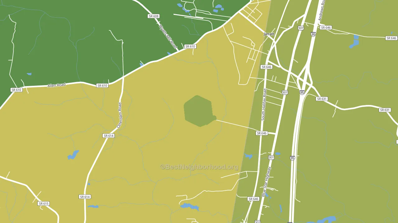 23870, VA block-group voter-turnout map