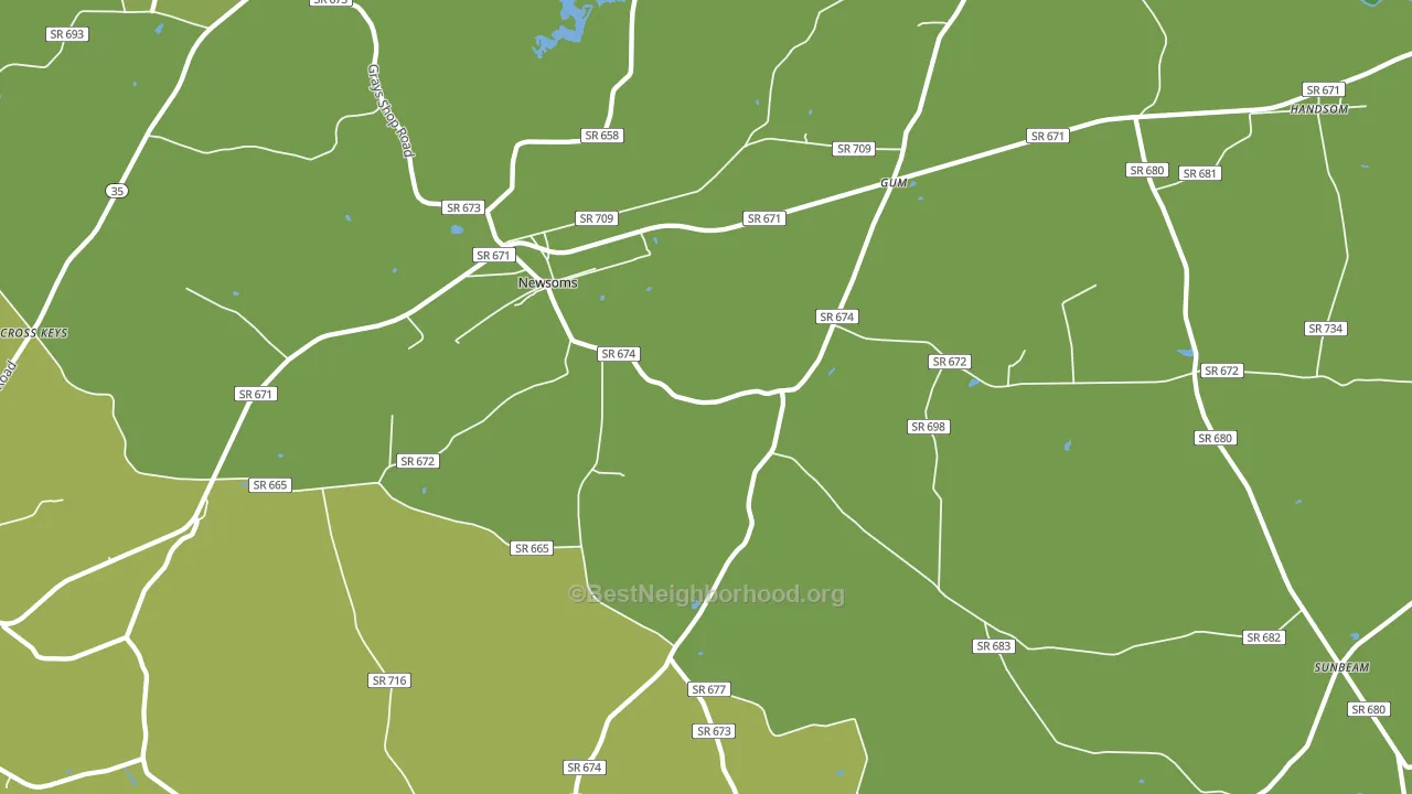 23874, VA block-group voter-turnout map