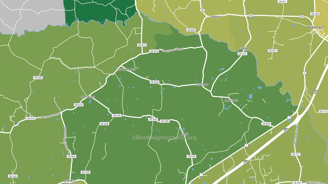 23876, VA block-group voter-turnout map