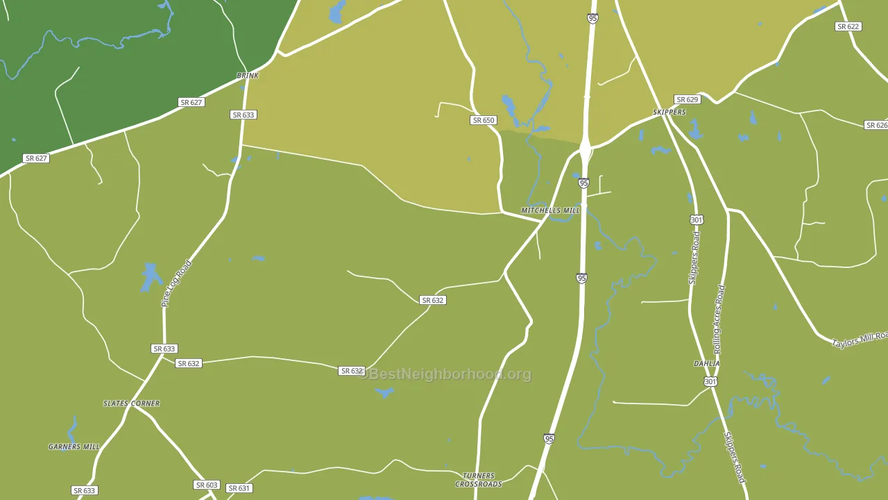 23879, VA block-group voter-turnout map