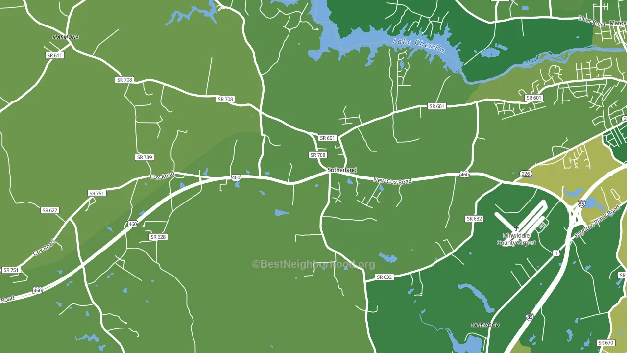 23885, VA block-group voter-turnout map