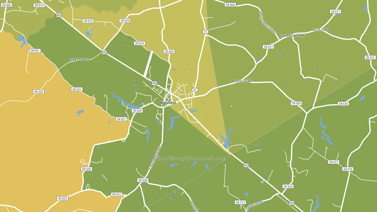 23888, VA block-group voter-turnout map