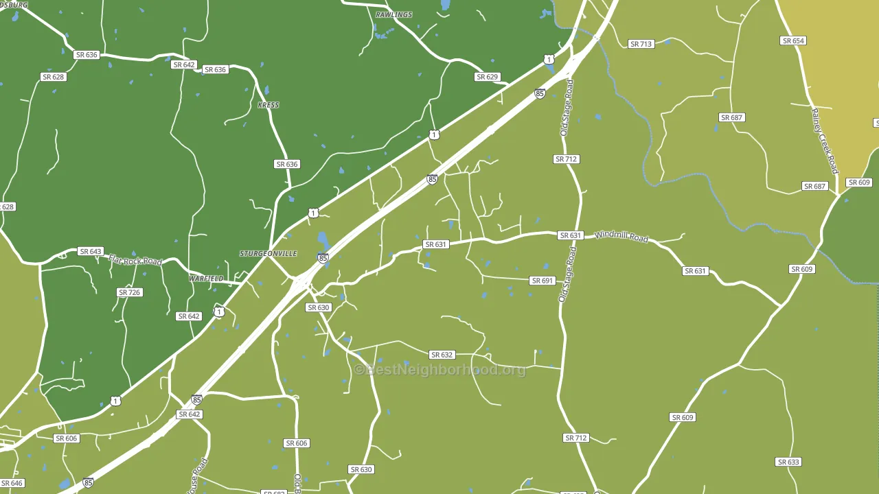 23889, VA block-group voter-turnout map
