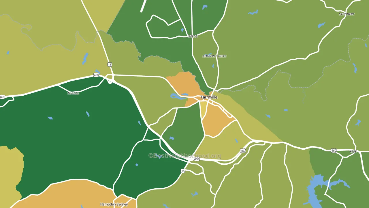 23901, VA block-group voter-turnout map