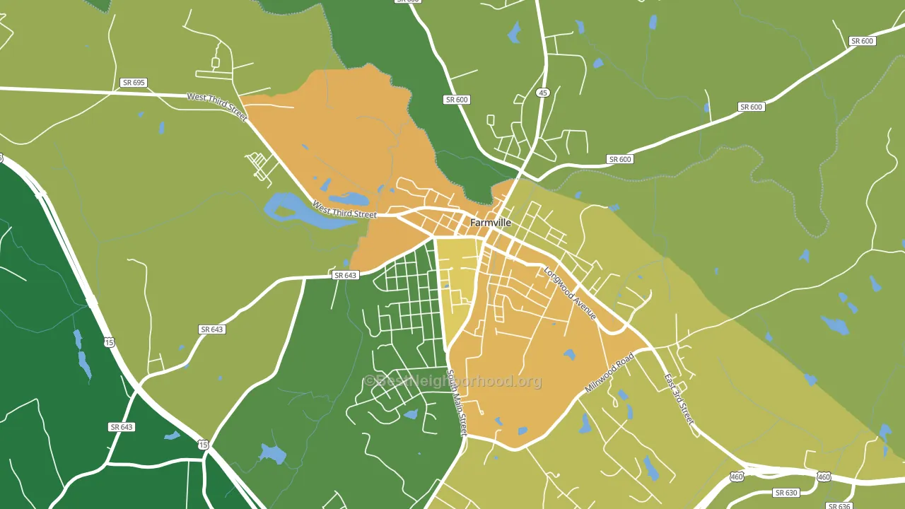 23909, VA block-group voter-turnout map