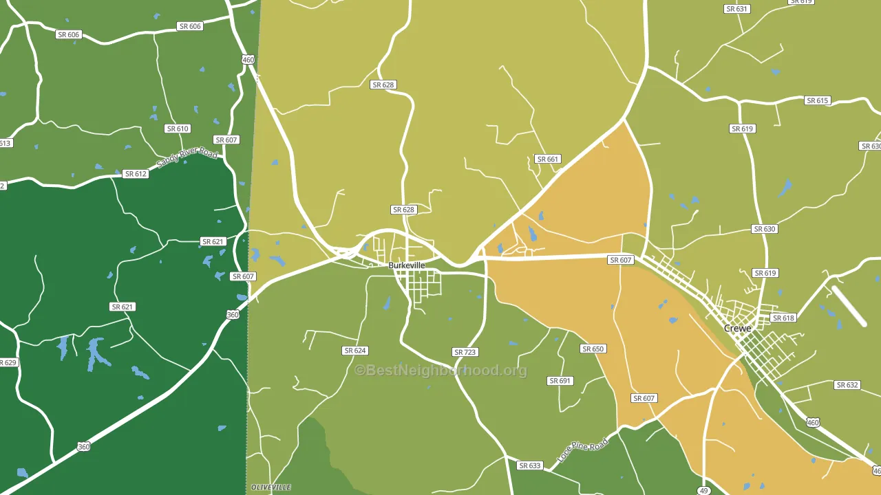 23922, VA block-group voter-turnout map
