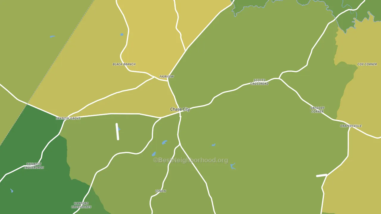 23924, VA block-group voter-turnout map