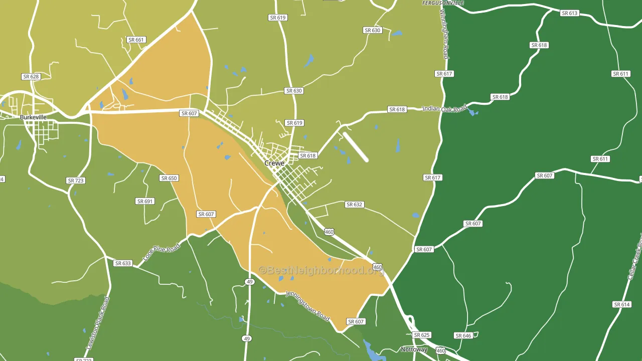 23930, VA block-group voter-turnout map