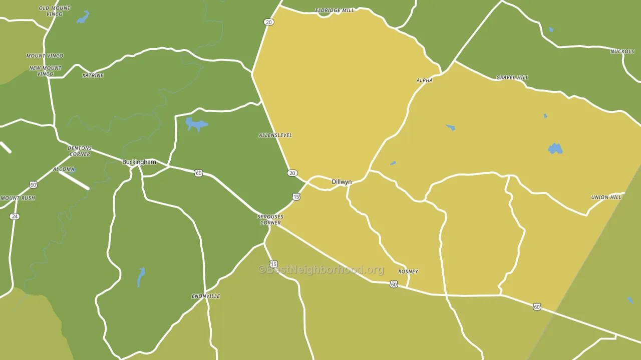 23936, VA block-group voter-turnout map